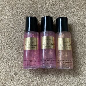 Three Travel size mists